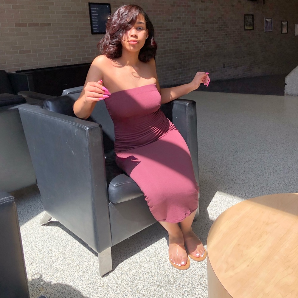 Pink summer dress